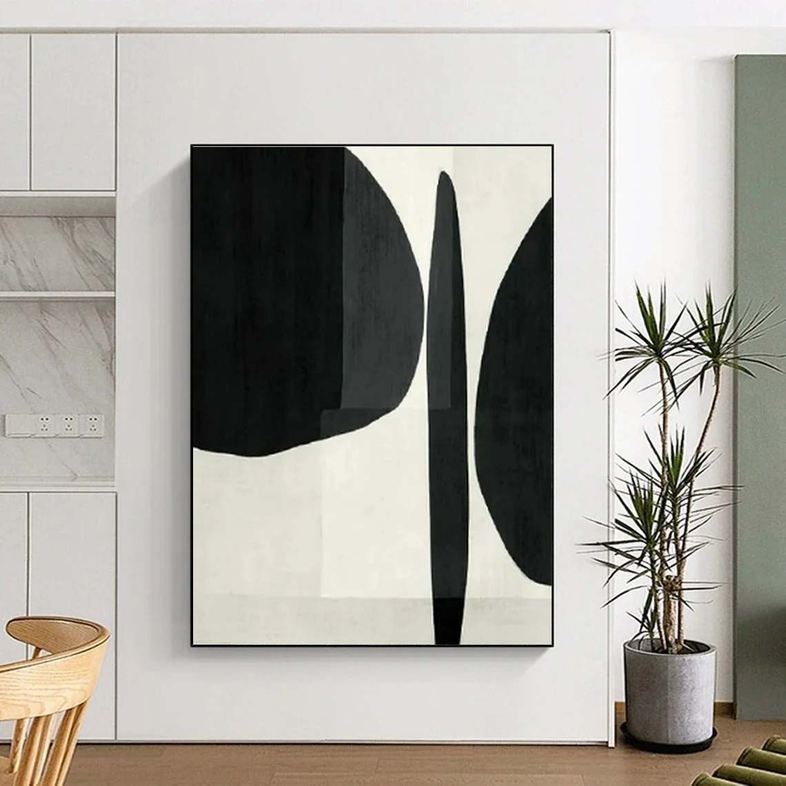 Black_Architecture_Abstract_Canvas_Artwork_6XQF4 wall art